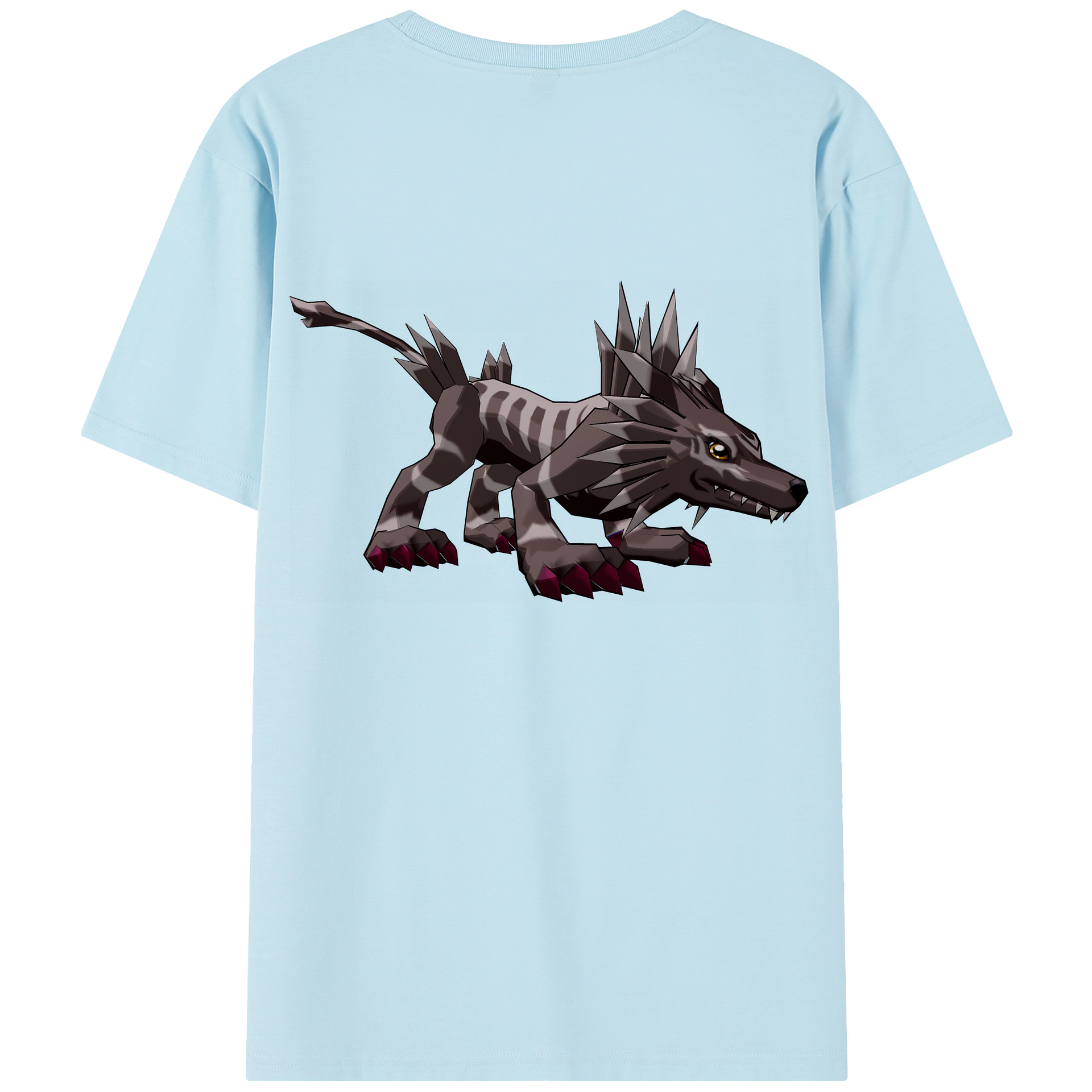 （画像用） Digimon デジタルモンスター/デジモン 綿100％半袖Tシャツ（背面プリント）